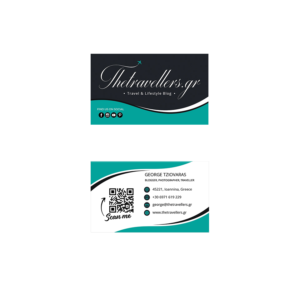 portfolio thetravellers business card